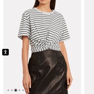 NWOT Alexander Wang Striped Jersey Twist T-shirt Size S